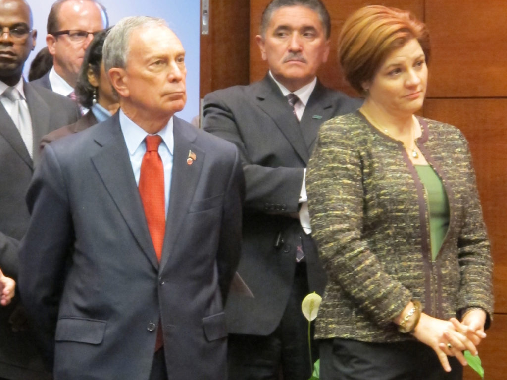 Michael Bloomberg and Christine Quinn