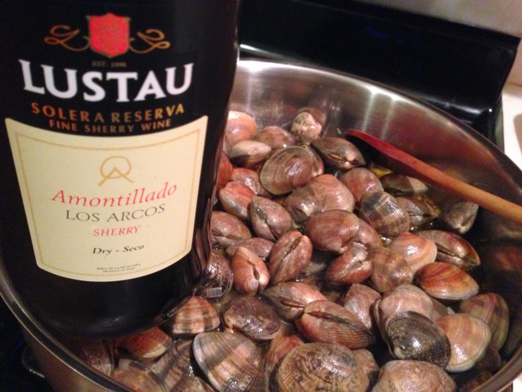manila clams and sherry