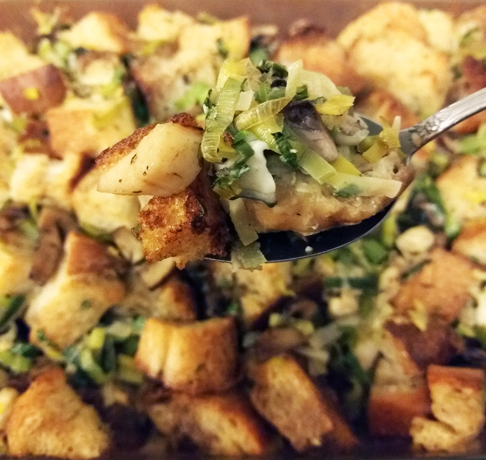 Oyster Stuffing Bite